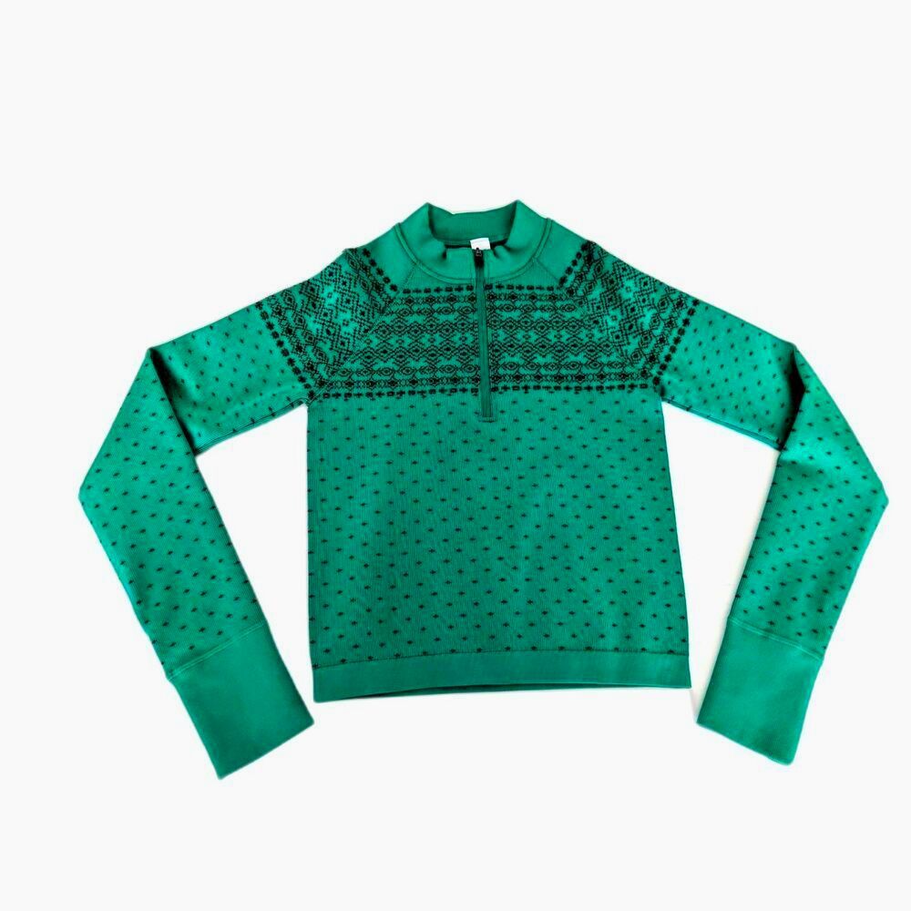 NEW Women's DSG Emerald Green Winter Quarter Zip Pullover Size XS
